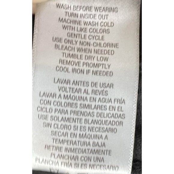 Adam Levine Black Jeans Women’s Size 17 Skinny Distressed Raw Hem - Picture 13 of 16